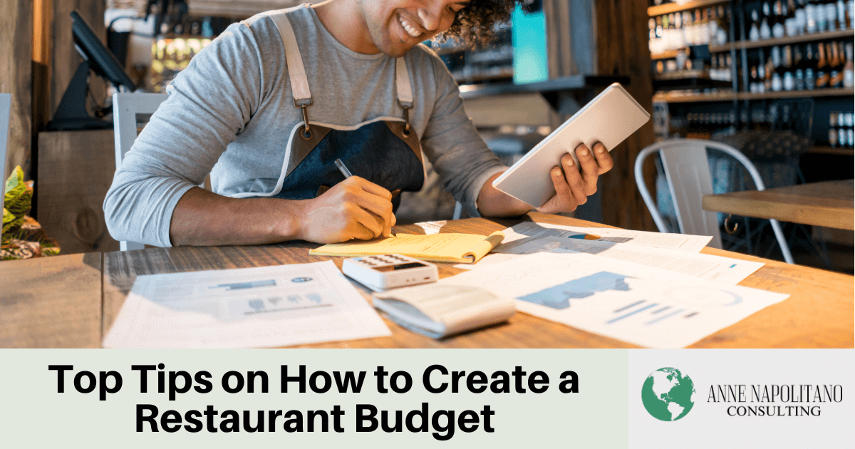 how to create a restaurant budget